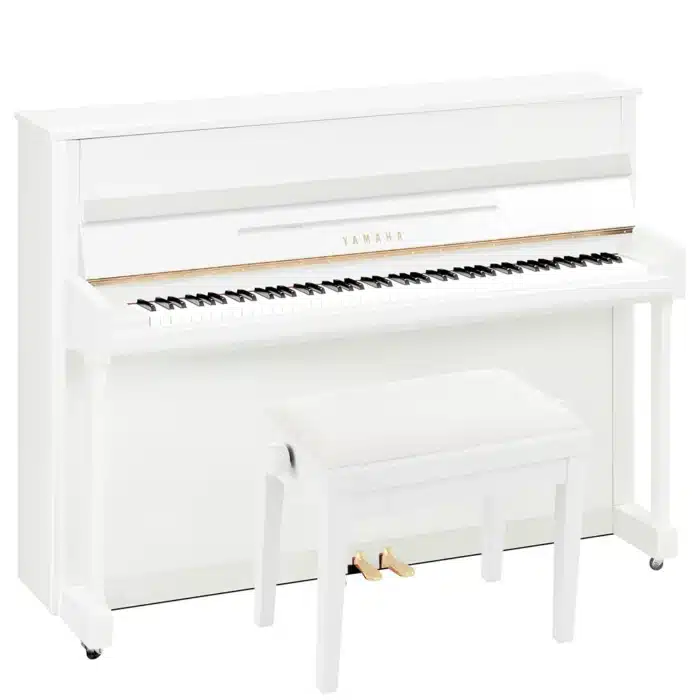 yamaha b2 piano droit blanc laqué