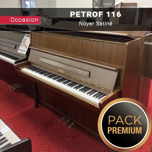 petrof 116 piano noyer satiné |pack premium inclus|