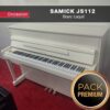 samick js112 blanc laqué piano droit