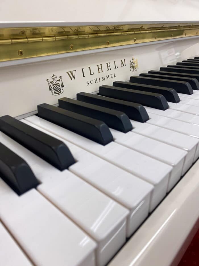 wilhelm schimmel w114 (2023) blanc laqué piano droit pack gratuit