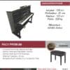 kawai ks 2f noir laqué piano droit |pack premium gratuit|