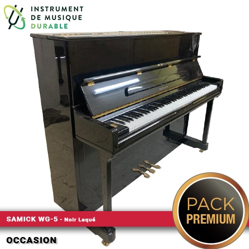 samick modèle wg 5 noir laqué piano droit pack gratuit