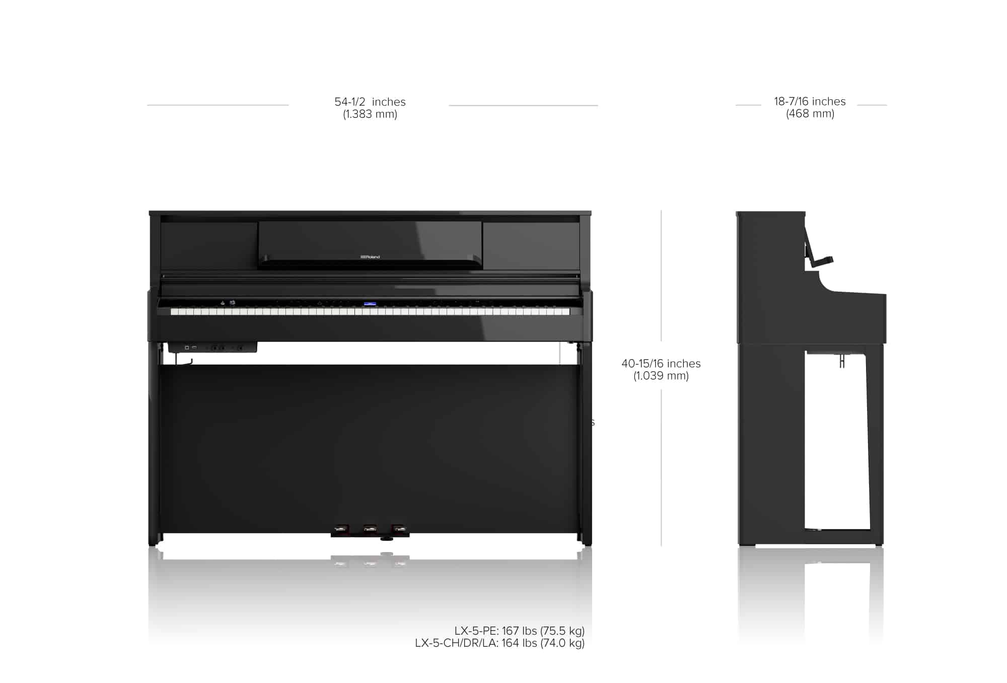 roland lx 5 piano numérique meuble