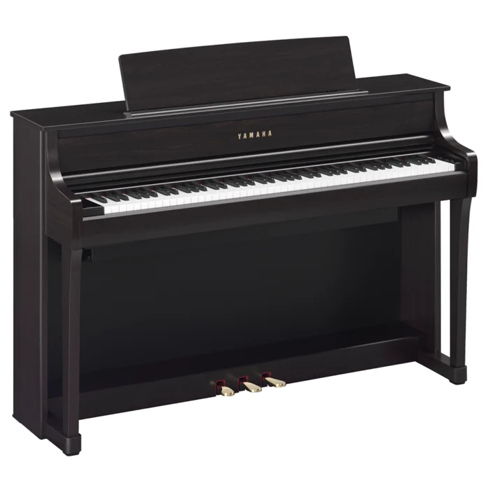 yamaha clp 875 piano numérique meuble bois de rose foncé