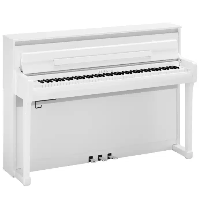 yamaha clavinova clp 885 piano numérique meuble blanc laqué