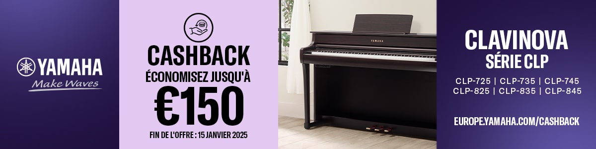 Offre cashback Yamaha Clavinova